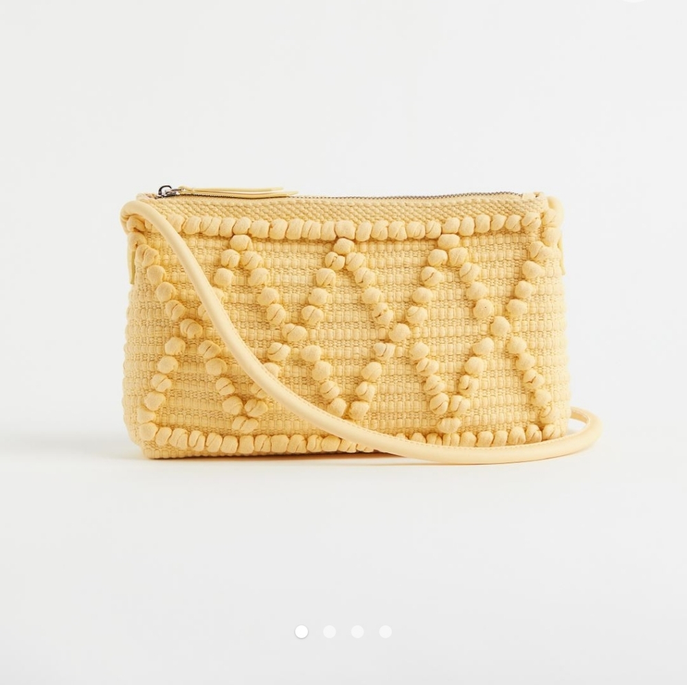 H&M Textured Weave Shoulder Bag NEW